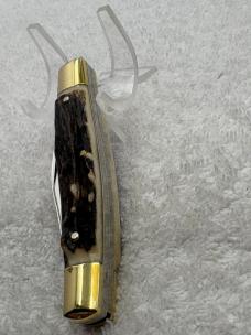 Browning Made In Germany Vintage Stag 3 Blade Stockman Knife (#32)