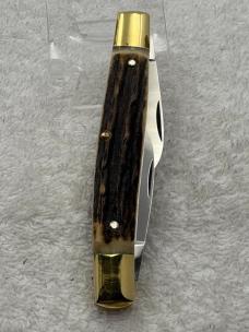 Browning Made In Germany Vintage Stag 3 Blade Stockman Knife (#32)