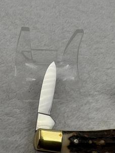 Browning Made In Germany Vintage Stag 3 Blade Stockman Knife (#32)