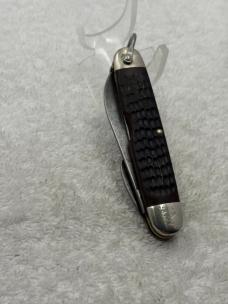 Case XX 1983 7 Dot 640045 R Vintage 4 Blade Camp Knife Good Used Condition (#53)