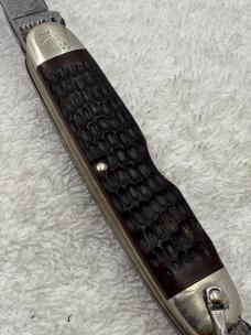 Case XX 1983 7 Dot 640045 R Vintage 4 Blade Camp Knife Good Used Condition (#53)