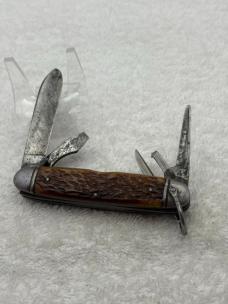 Camillus Cutlery Co Vintage 4 Blade Camp Knife Made In USA (#56)