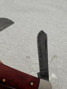 Case XX 2012 9 Dot 3 Blade Stockman #7347DAM With Damascus Blades Made In USA (#57)