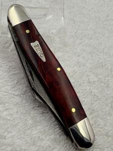 Case XX 2012 9 Dot 3 Blade Stockman #7347DAM With Damascus Blades Made In USA (#57)