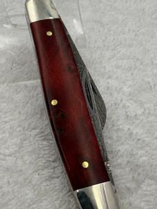 Case XX 2012 9 Dot 3 Blade Stockman #7347DAM With Damascus Blades Made In USA (#57)