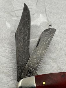 Case XX 2012 9 Dot 3 Blade Stockman #7347DAM With Damascus Blades Made In USA (#57)