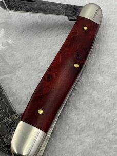Case XX 2012 9 Dot 3 Blade Stockman #7347DAM With Damascus Blades Made In USA (#57)