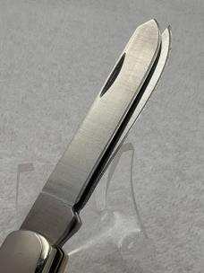 Bear MGC Vintage Stag Handles 2 Blade Med Size Trapper Made In USA (#14)