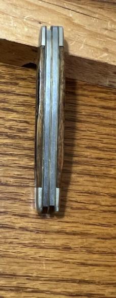 VINTAGE '81-'90 QUEEN USA - BONE HANDLE - 3 BLADE STOCKMAN POCKET KNIFE