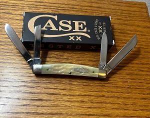 VINTAGE MID 1980S CASE XX USA SS W64052 FOUR BLADE CONGRESS BONE HANDLES