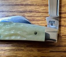 VINTAGE MID 1980'S CASE XX USA SS W64052 FOUR BLADE CONGRESS BONE HANDLES 