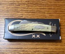 VINTAGE MID 1980'S CASE XX USA SS W64052 FOUR BLADE CONGRESS BONE HANDLES 