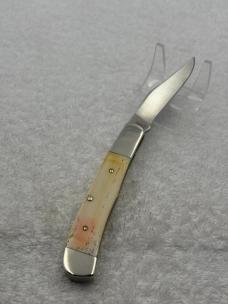 Parker Edwards Vintage Buffalo Skinner 1 Blade Large Trapper Made In USA (#10)