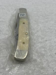 Parker Edwards Vintage Buffalo Skinner 1 Blade Large Trapper Made In USA (#10)