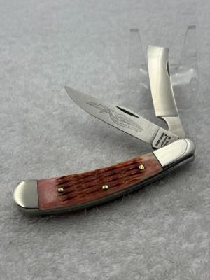 Parker Edwards Vintage Made In Alabama USA Eagle Brand Knives Large Trapper 60