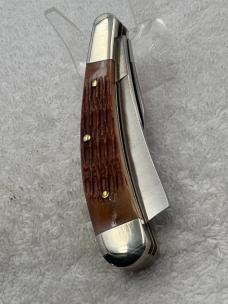 Parker Edwards Vintage Made In Alabama USA Eagle Brand Knives Large Trapper (#60)