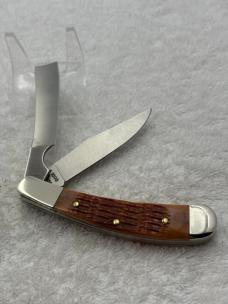 Parker Edwards Vintage Made In Alabama USA Eagle Brand Knives Large Trapper (#60)