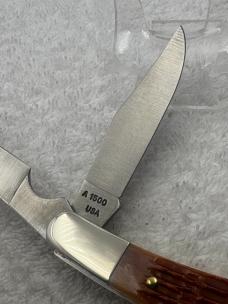 Parker Edwards Vintage Made In Alabama USA Eagle Brand Knives Large Trapper (#60)