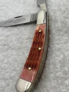 Parker Edwards Vintage Made In Alabama USA Eagle Brand Knives Large Trapper (#60)