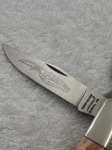 Parker Edwards Vintage Made In Alabama USA Eagle Brand Knives Large Trapper (#60)