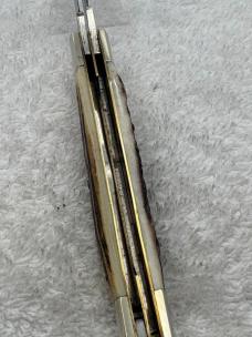 Browning Vintage Made In Germany Stag Handle 3 Blade Stockman (#58)