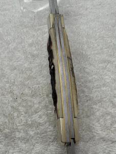 Browning Vintage Made In Germany Stag Handle 3 Blade Stockman (#58)