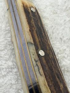 Browning Vintage Made In Germany Stag Handle 3 Blade Stockman (#58)
