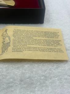 Schrade Cutlery Bear Cult Scrimshaw Knife Limited Edition USA Vintage And Rare