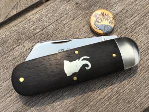 Great Eastern Cutlery 363122 Toe Nail Clipper Ebony Wood Elephant Shield