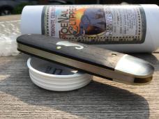 Great Eastern Cutlery 363122 Toe Nail Clipper Ebony Wood Elephant Shield