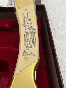 Schrade Cutlery Sundance Scrimshaw Knife USA Limited Edition Vintage Rare