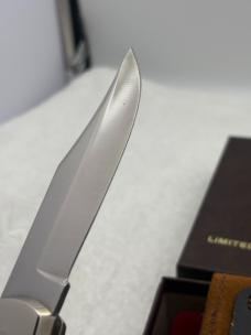 Schrade Cutlery Cowboy Commemorative Scrimshaw Knife Made In USA Limited Edition Vintage And Rare