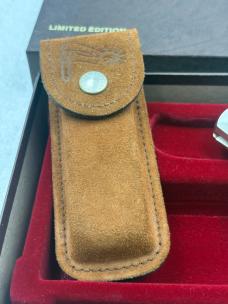 Schrade Cutlery Cowboy Commemorative Scrimshaw Knife Made In USA Limited Edition Vintage And Rare