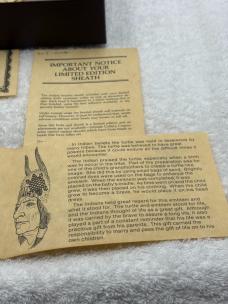 Schrade Cutlery Turtle Scrimshaw Knife USA Limited Edition Vintage Rare
