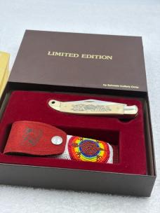 Schrade Cutlery Turtle Scrimshaw Knife USA Limited Edition Vintage Rare