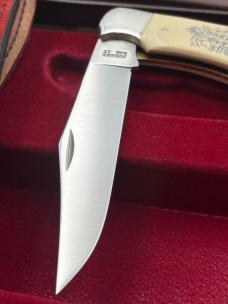 Schrade Cutlery Turtle Scrimshaw Knife USA Limited Edition Vintage Rare