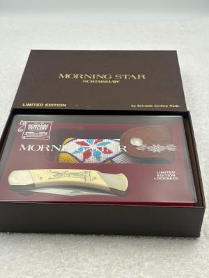 Schrade Cutlery Morning Star Scrimshaw Knife USA Limited Edition Vintage