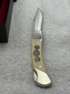 Schrade Cutlery Morning Star Scrimshaw Knife USA Limited Edition Vintage