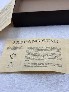 Schrade Cutlery Morning Star Scrimshaw Knife USA Limited Edition Vintage