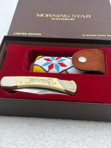 Schrade Cutlery Morning Star Scrimshaw Knife USA Limited Edition Vintage