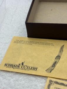 Schrade Cutlery Morning Star Scrimshaw Knife USA Limited Edition Vintage