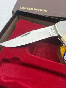 Schrade Cutlery Morning Star Scrimshaw Knife USA Limited Edition Vintage