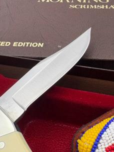 Schrade Cutlery Morning Star Scrimshaw Knife USA Limited Edition Vintage