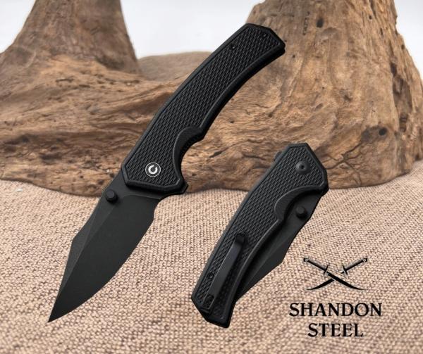 Civivi Knives Vexillum C23003D1 Black G10 Nitro-V Stainless Flipper Pocket Knife