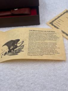 Schrade + 1782-1982 Limited Edition Bald Eagle Scrimshaw LB5 Lockback Hunter Made In USA Vintage