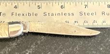 Imperial Toothpick Switchblade Knife, Cracked Ice Celluloid Scale, Used