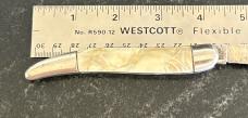 Imperial Toothpick Switchblade Knife, Cracked Ice Celluloid Scale, Used