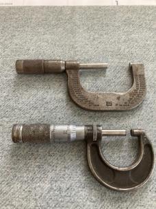 Vintage Two(2) BROWN & SHARPE MFG. CO., PROV. R.I. U.S.A. Micrometers