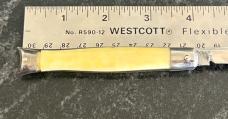 Colonial Shur-Snap Fishtail Switchblade Knife, Cream Color Scale, Used