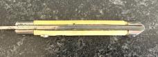 Colonial Shur-Snap Fishtail Switchblade Knife, Cream Color Scale, Used